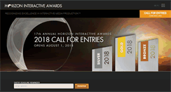 Desktop Screenshot of horizoninteractiveawards.com